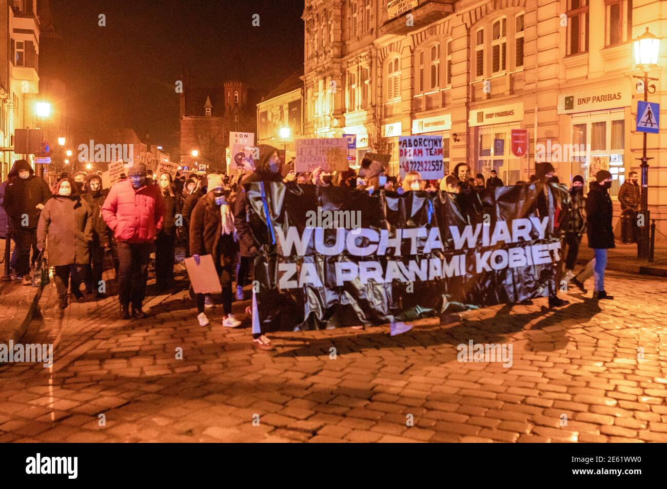 Gniezno / Poland 28.10.2021 Demonstration against total ban on