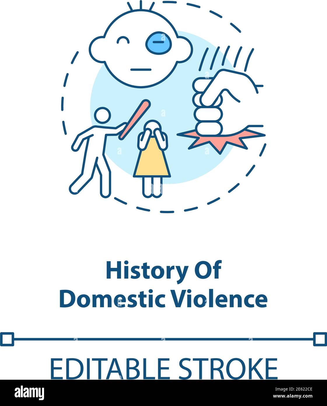 History of domestic violence concept icon Stock Vector Image & Art - Alamy