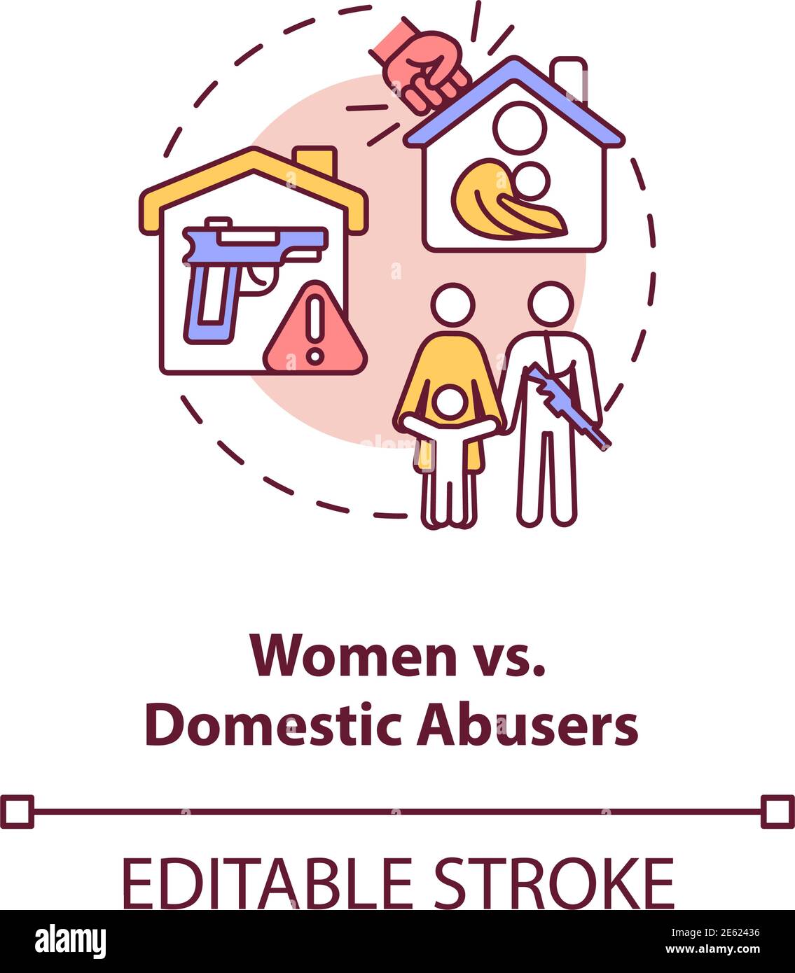 Assault domestic Stock Vector Images - Alamy