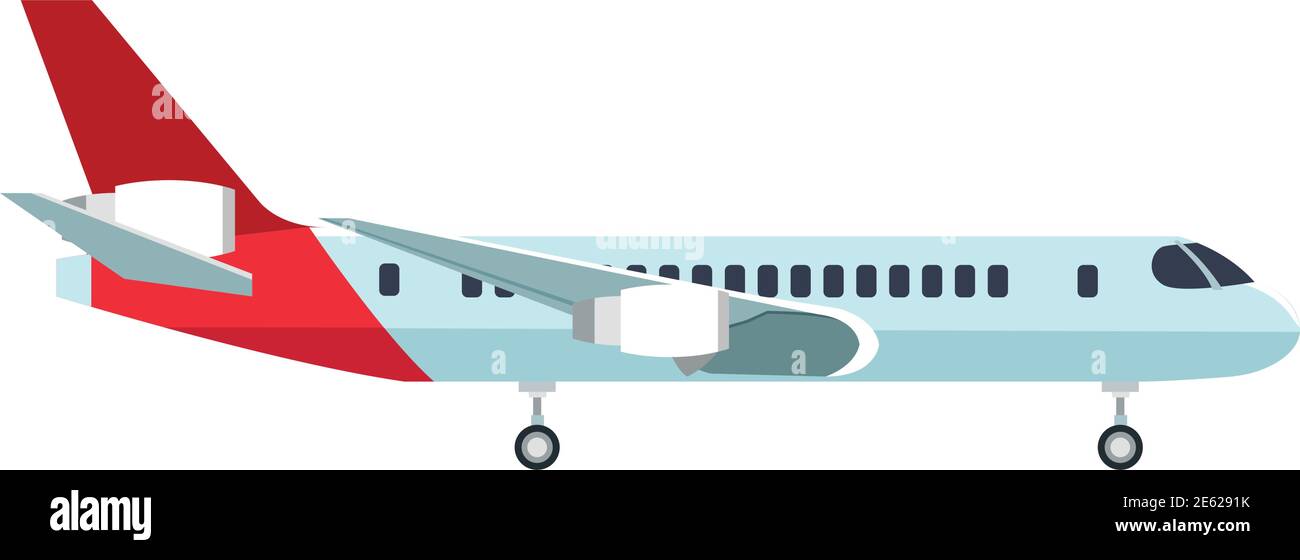 airplane airline flying travel icon vector illustration design Stock Vector