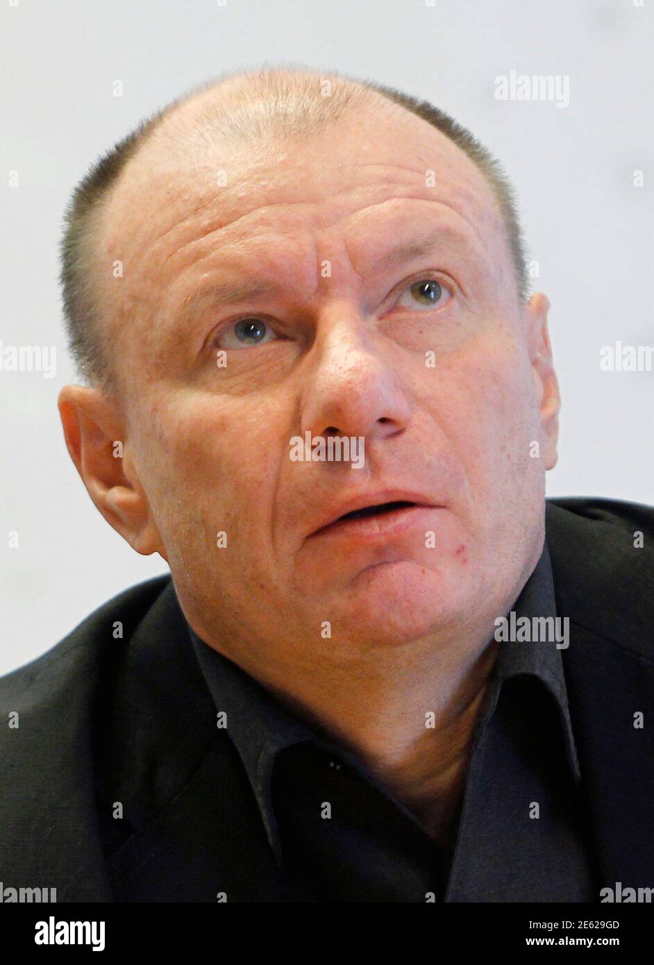Interros Founder and Owner Vladimir Potanin attends the Reuters Russia Investment Summit in Moscow September 13, 2011. REUTERS/Denis Sinyakov (RUSSIA - Tags: HEADSHOT BUSINESS) Stock Photo