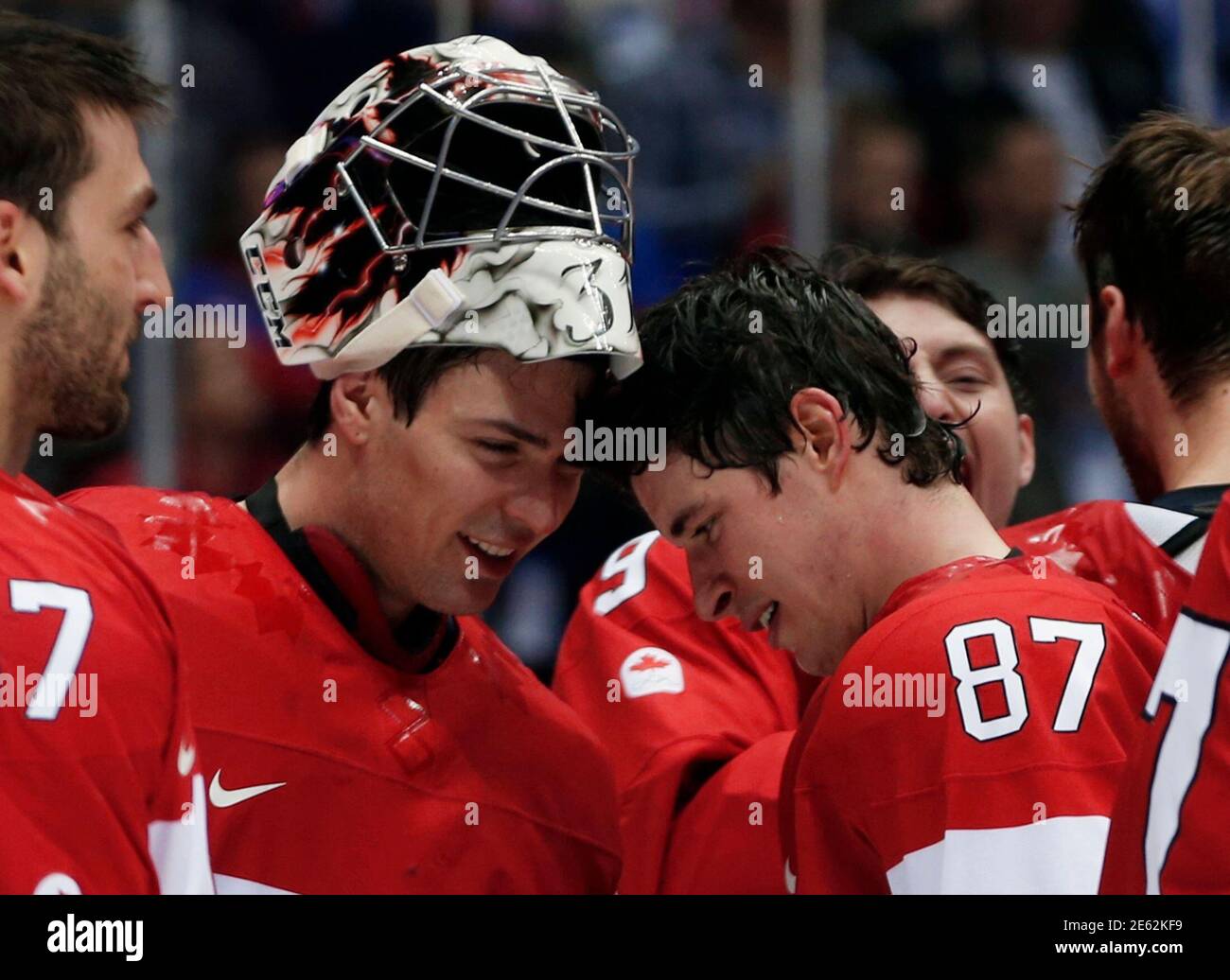 Crosby after winning the gold medal hires stock photography and images