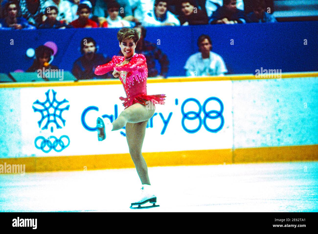 Jill Trenary (USA) competing in the Ladies Figure Skating Short Program