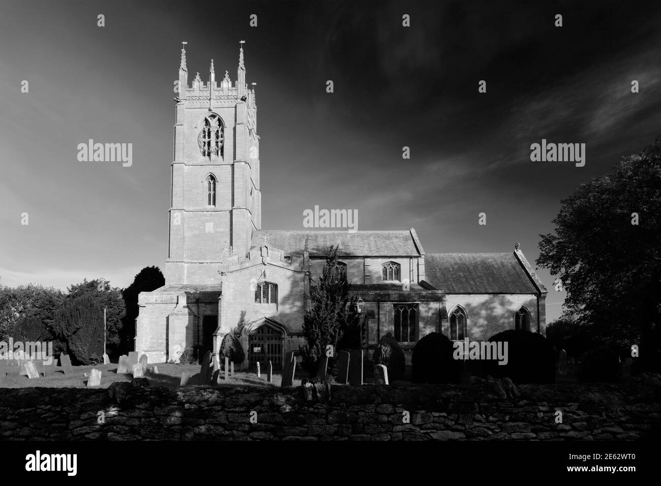 St Andrews parish church, Folkingham village; Lincolnshire; England, UK ...