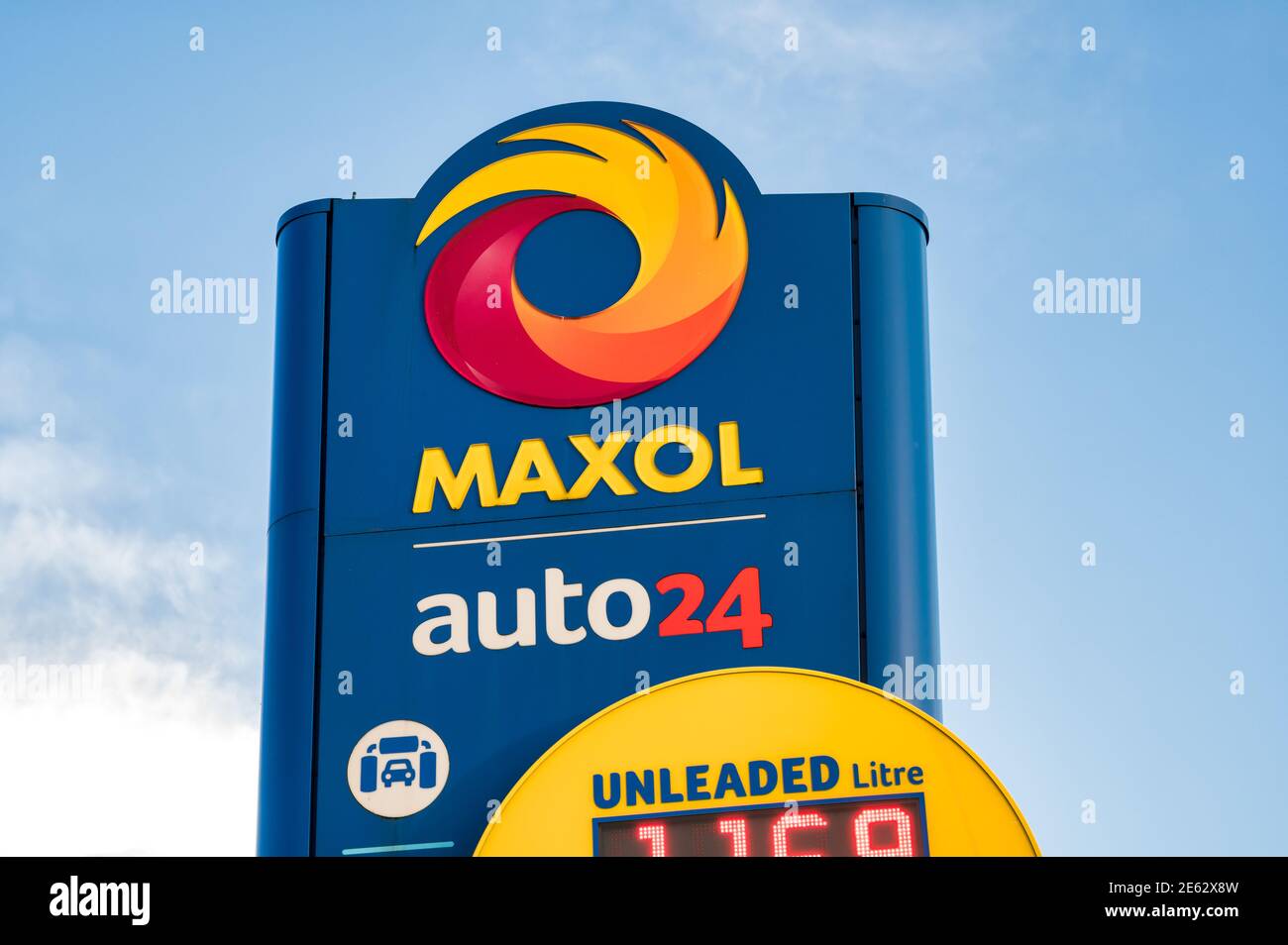 Derry, Norther Ireland Jan 21, 2021 Maxol petrol station