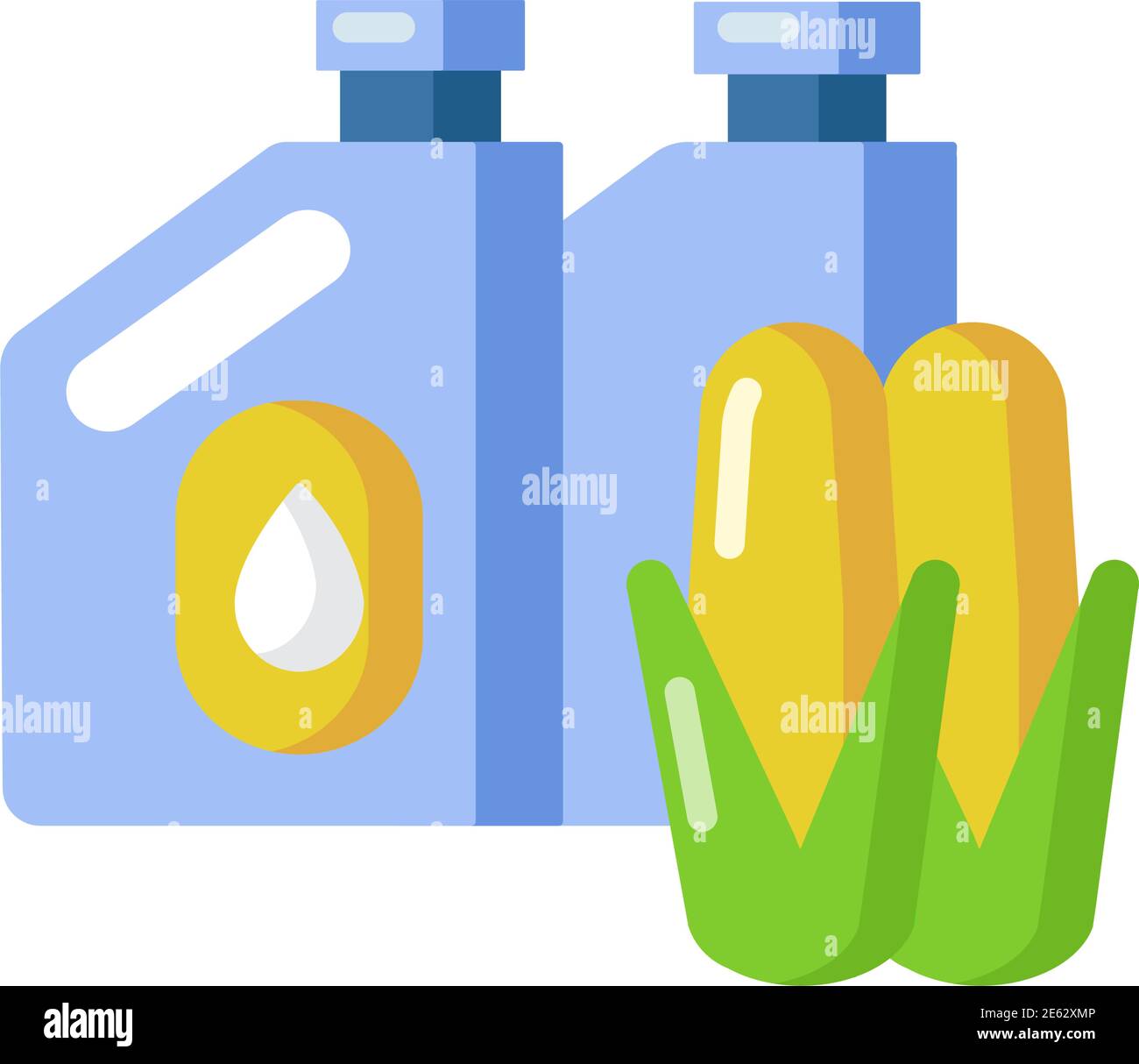 Biofuel vector flat color icon Stock Vector