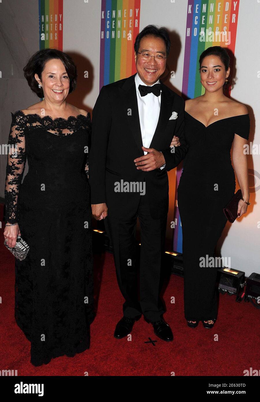 Former Kennedy Center honoree, cellist Yo-Yo Ma, his wife Jill Horner and  daughter Emily attend the 35th Annual Kennedy Center Honors performance and  gala at The John F. Kennedy Center for the