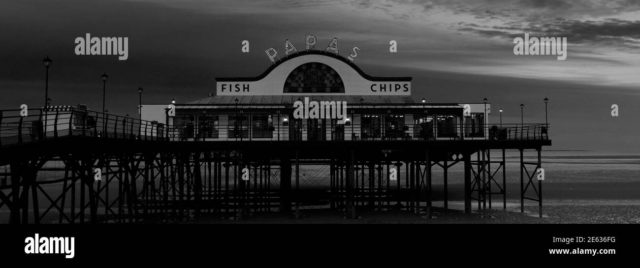 Evening colours, Cleethorpes Pier, Cleethorpes town, North East