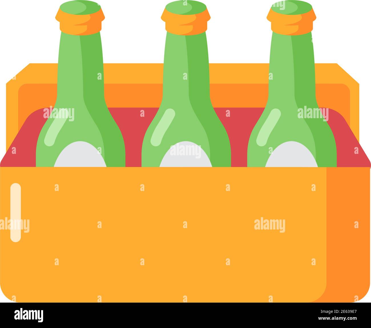 Beer vector flat color icon Stock Vector
