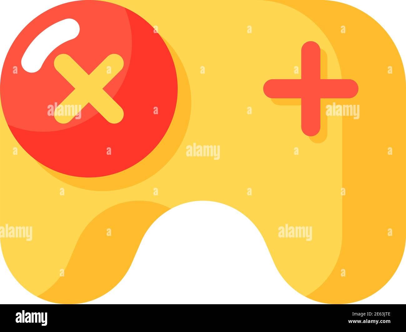 Games app vector flat color icon Stock Vector