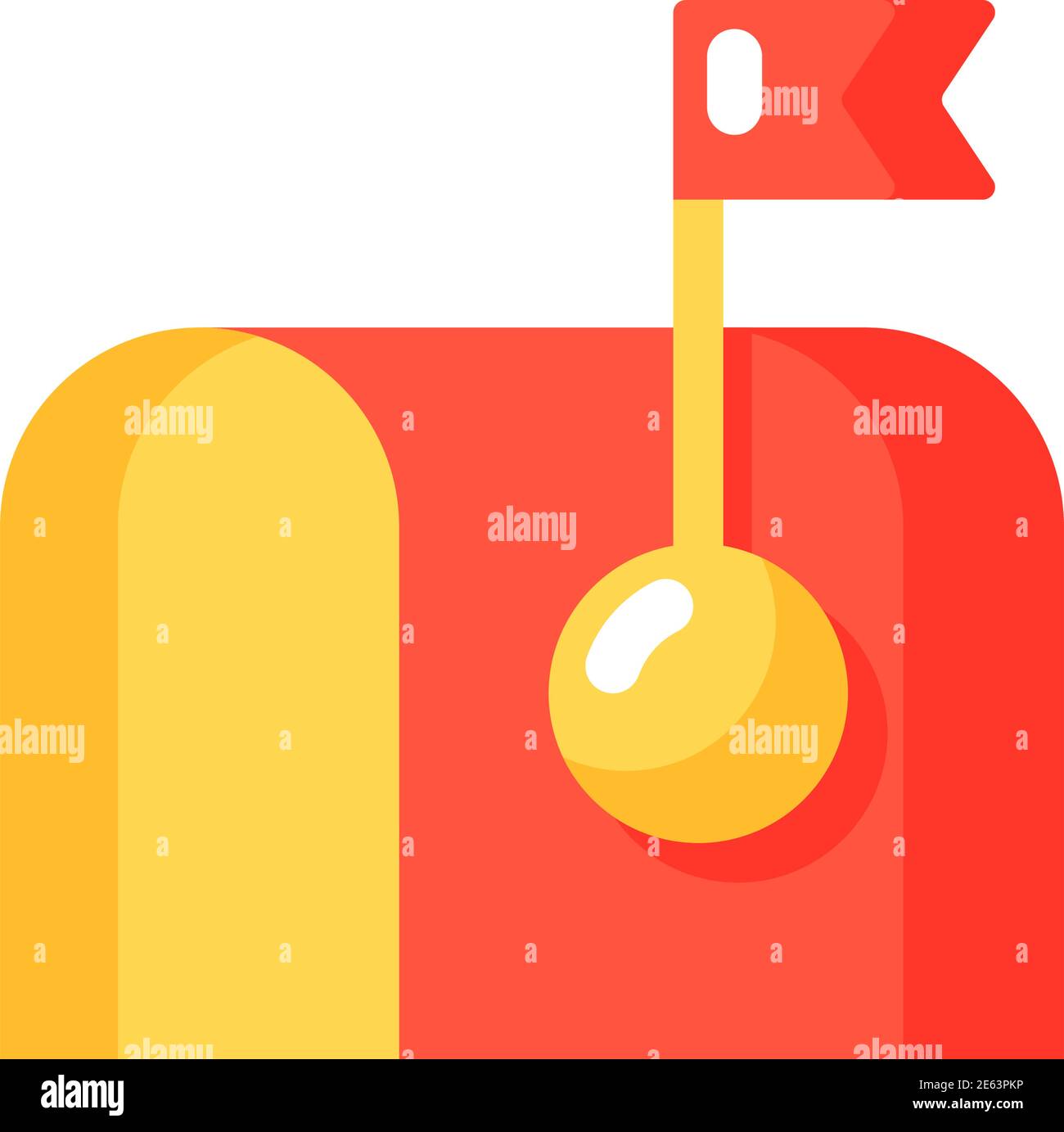 Mail vector flat color icon Stock Vector