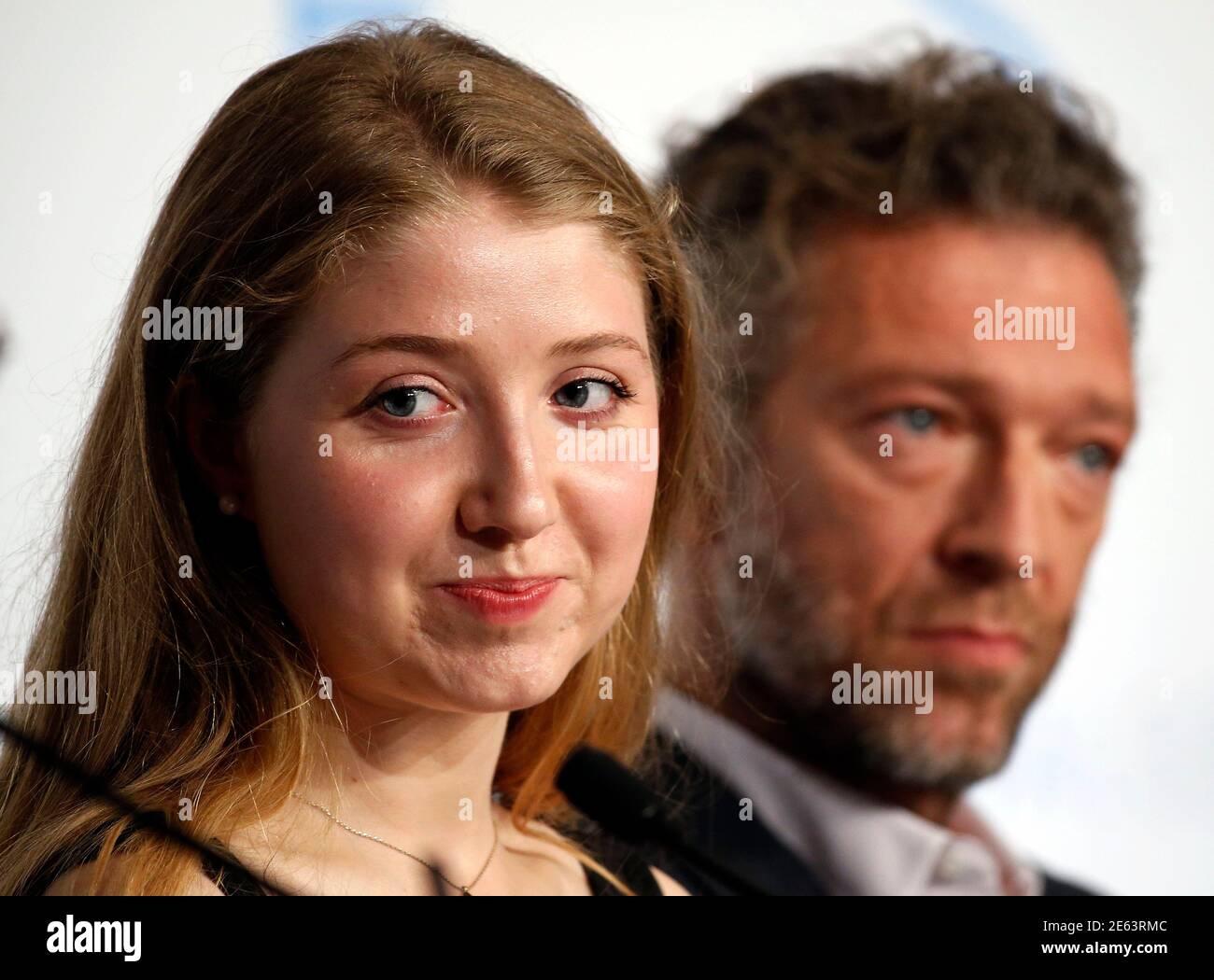 Cast Members Bebe Cave L And Vincent Cassel Attend A News Conference For The Film Tale Of Tales In Competition At The 68th Cannes Film Festival In Cannes Southern France May 14 Cast Members Bebe Cave L And Vincent Cassel Attend A News Conference For The Film Tale Of Tales In Competition At The 68th Cannes Film Festival In Cannes Southern France May 14