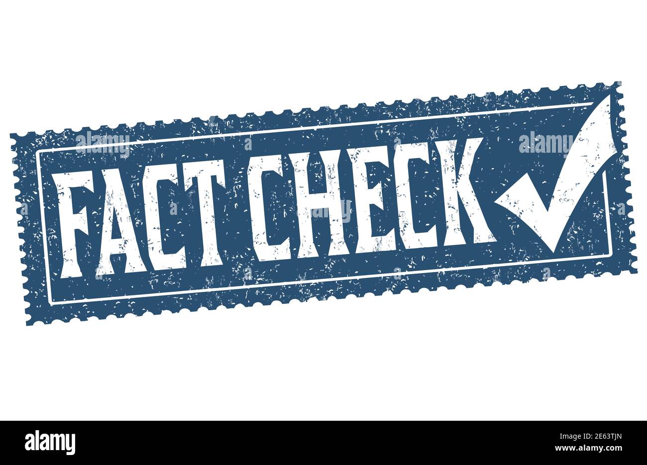 Fact check grunge rubber Cut Out Stock Images Pictures Alamy