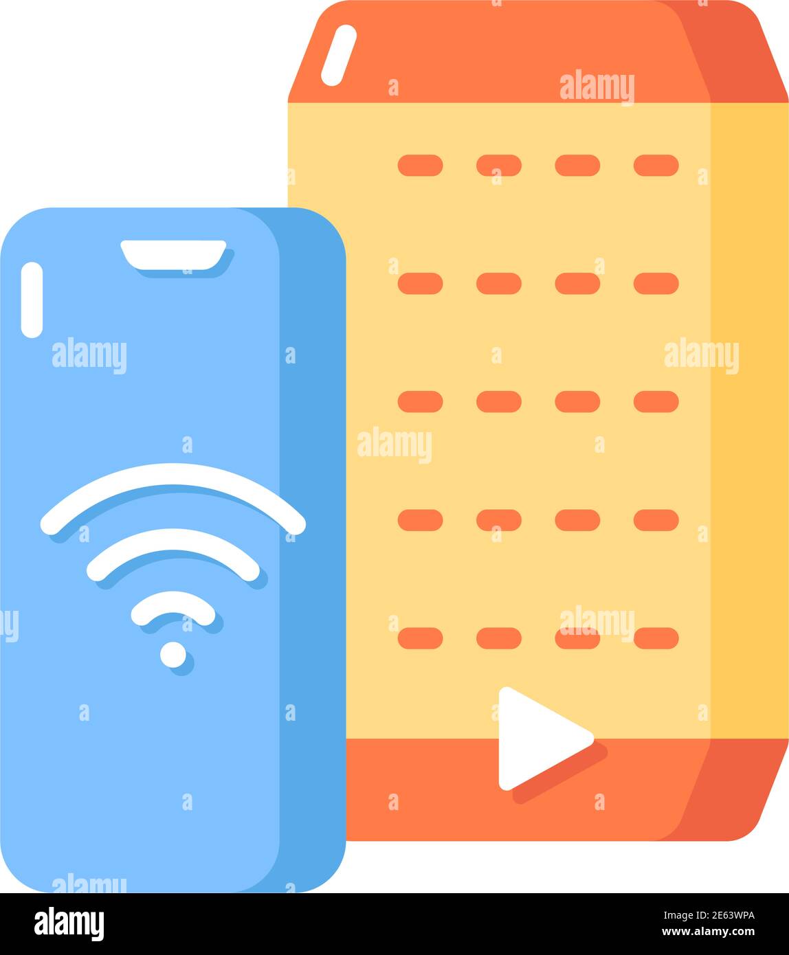 Smart speaker vector flat color icon Stock Vector
