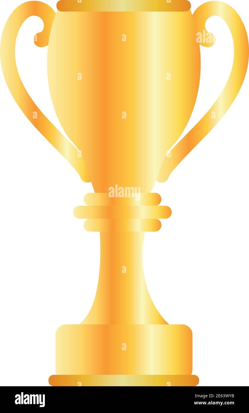 golden trophy cup award icon vector illustration design Stock Vector ...