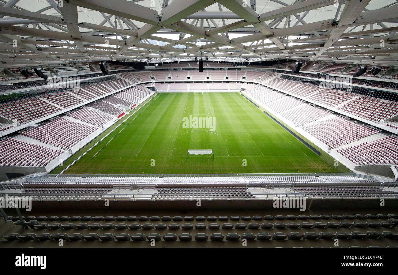 A General View Of The Field At The New Allianz Riviera Soccer Stadium In Nice September 16 13 The Stadium To Be Inaugurated On September 22 Will Host Soccer Matches For The