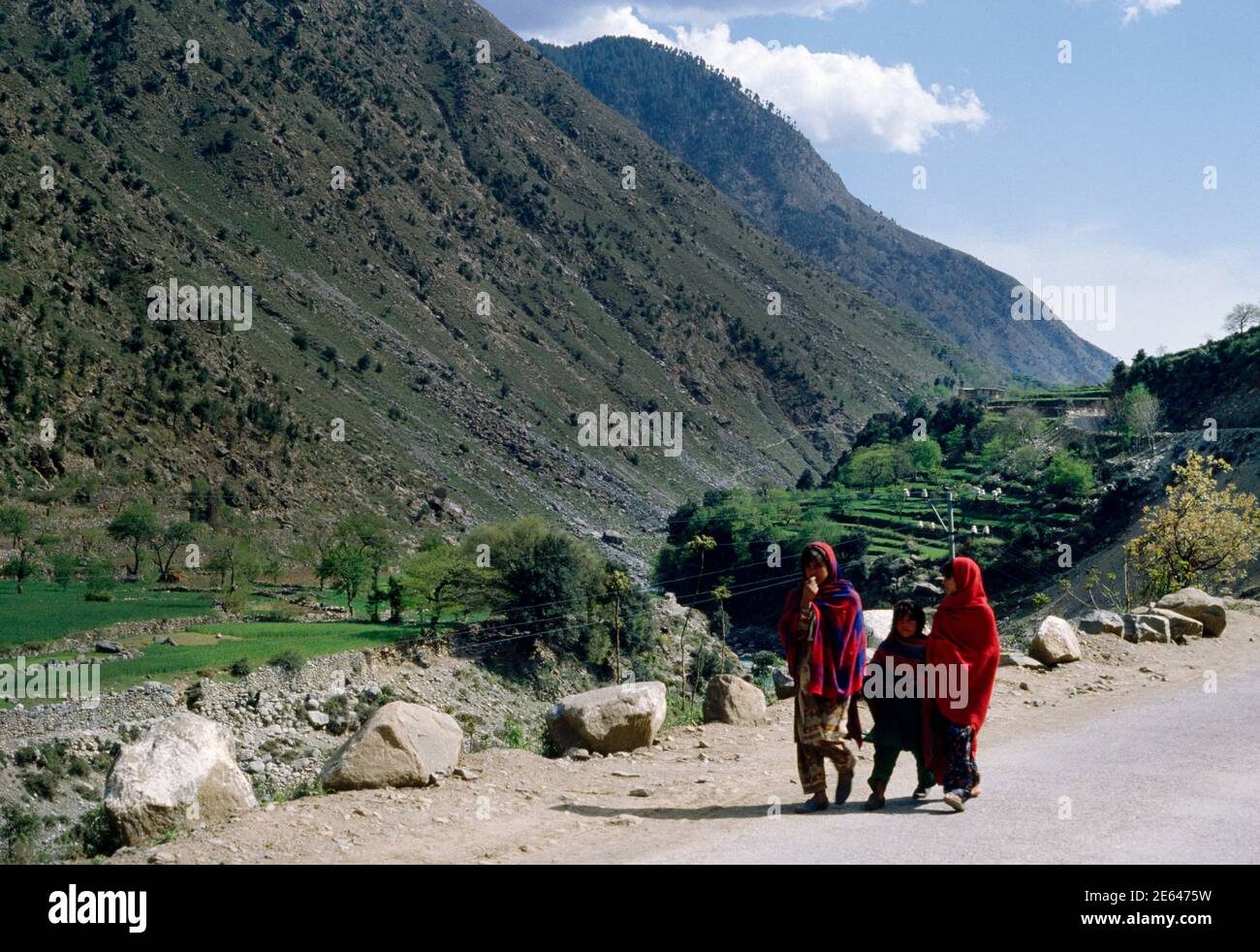 North Western Pakistan Swat/Chitral local Children Stock Photo