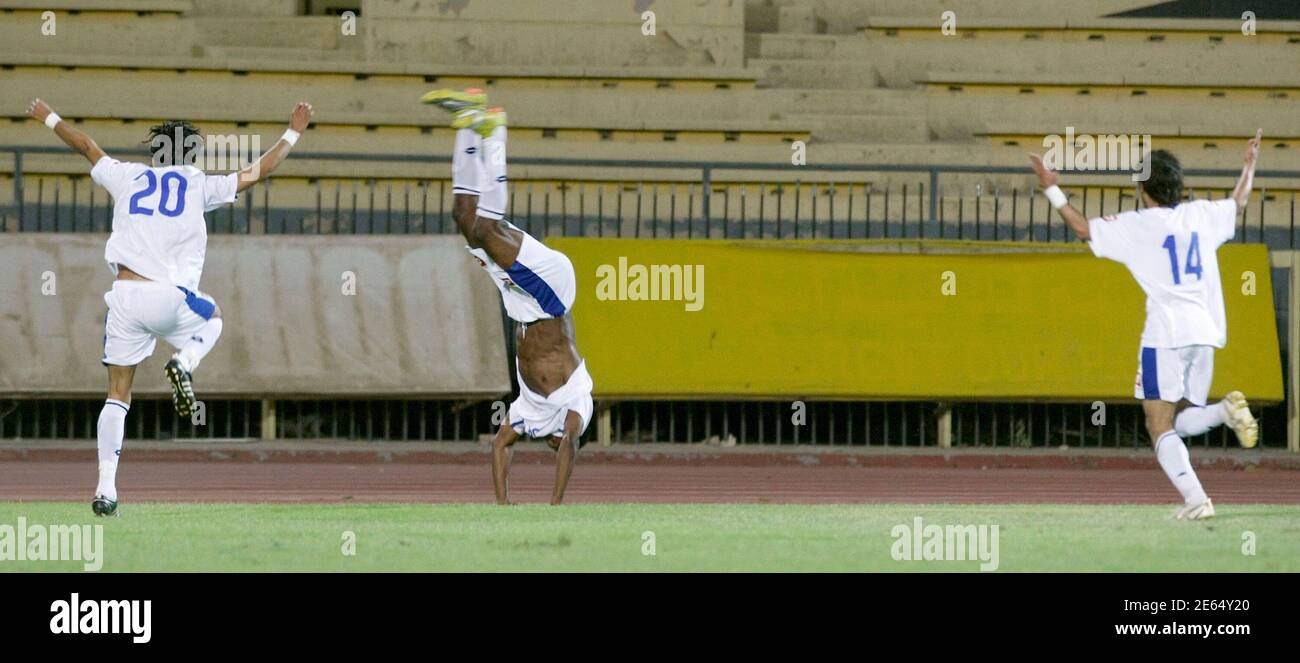 Al kuwait players celebrate goal hires stock photography and images