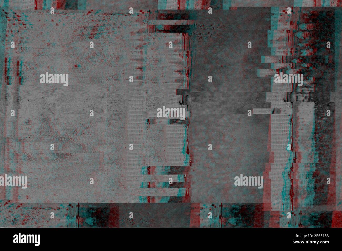 Glitch Style Illustration, Abstract Digital Noise Glitch Error Stock Photo