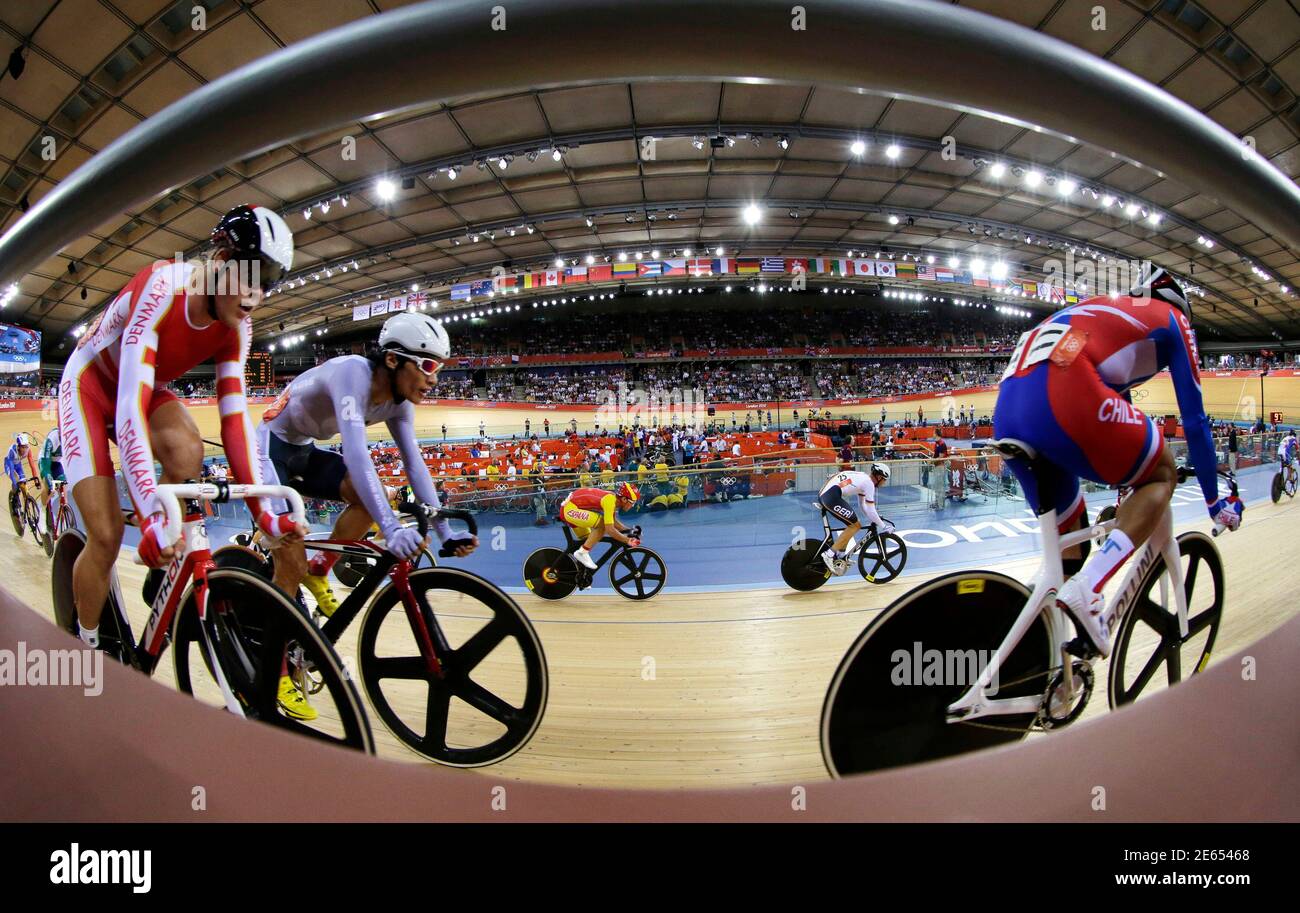 Denmark's Lasse Norman Hansen (L) and 