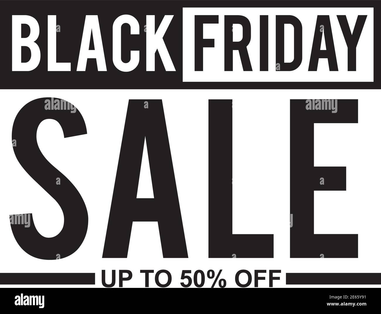 Black friday sales advertisement emblem design vector template illustration Stock Vector