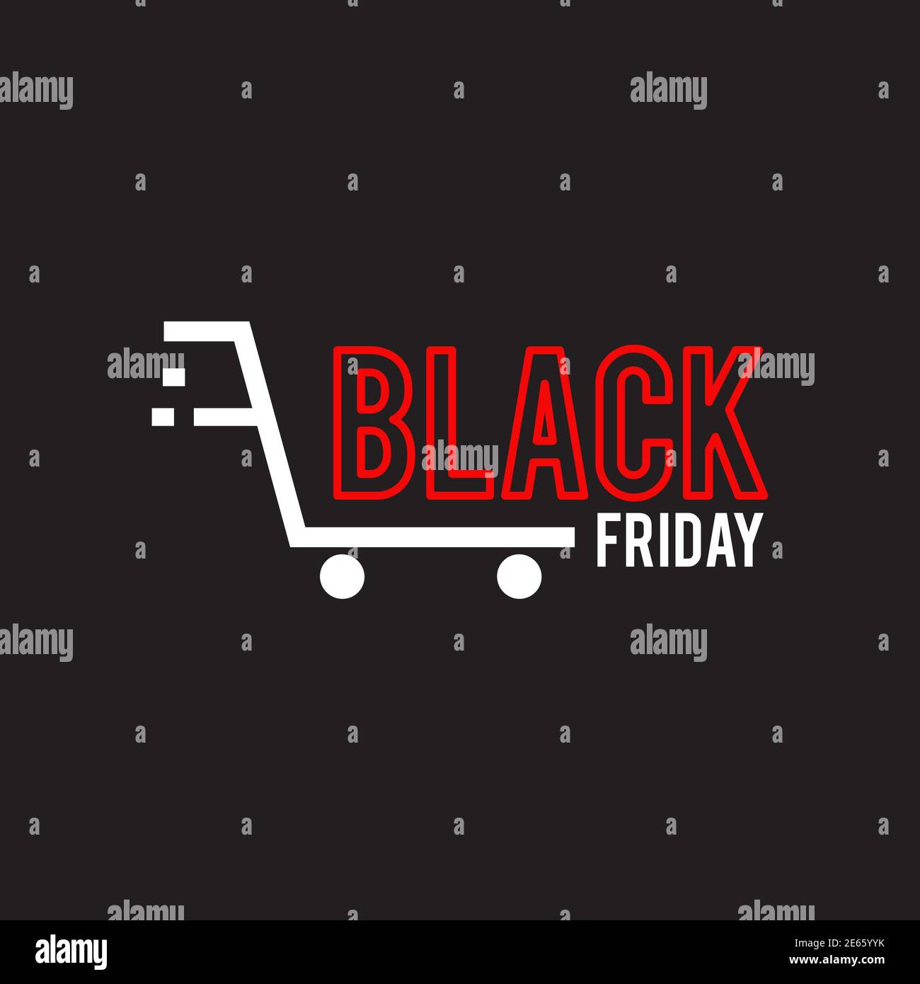 Black friday sales advertisement emblem design vector template illustration Stock Vector
