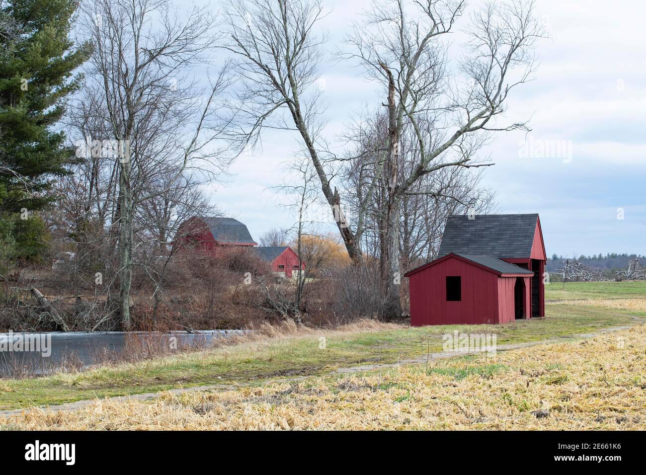 Before refrigeration blocks of ice were cut from small lakes in