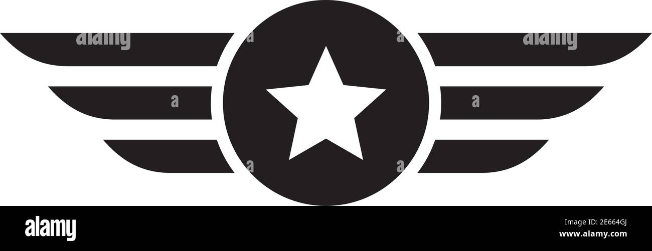 Military emblem logo design inspiration vector template Stock Vector
