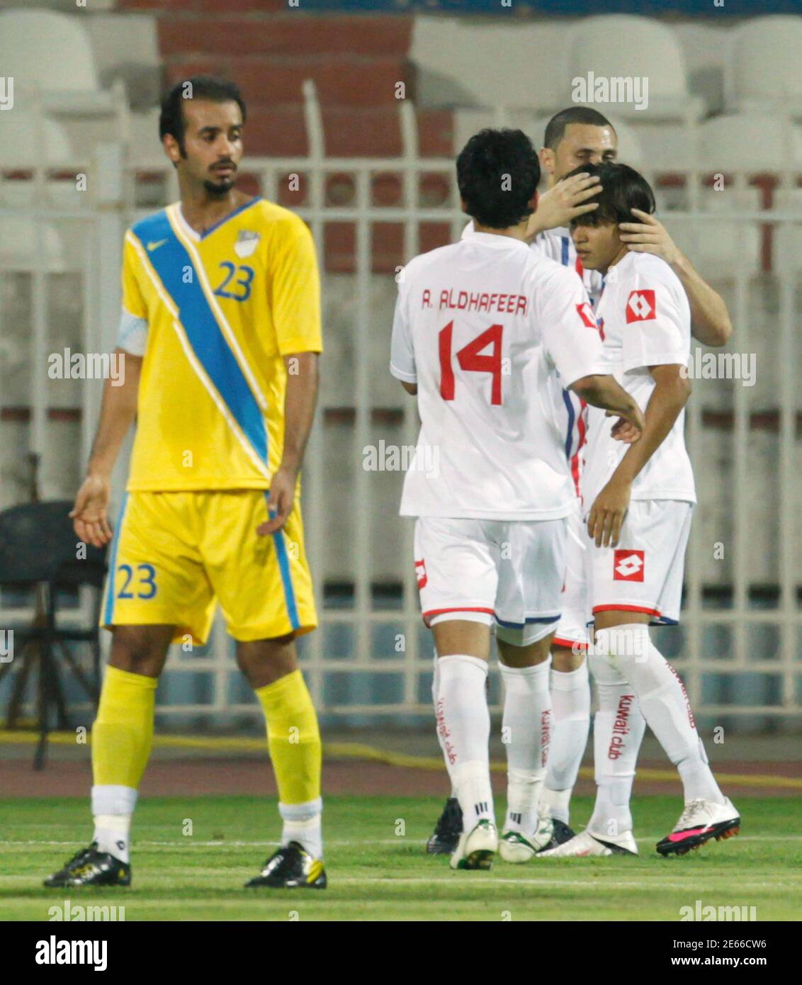 Al kuwait players celebrate goal hires stock photography and images