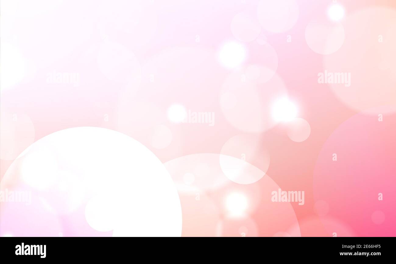 Abstract light golden gradient pink festive bokeh background with ...