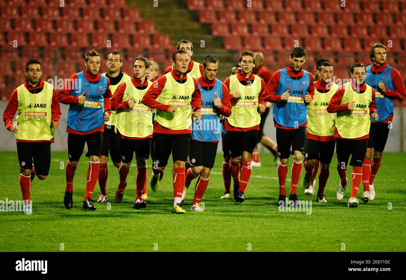 Training luxembourg national team hires stock photography and images