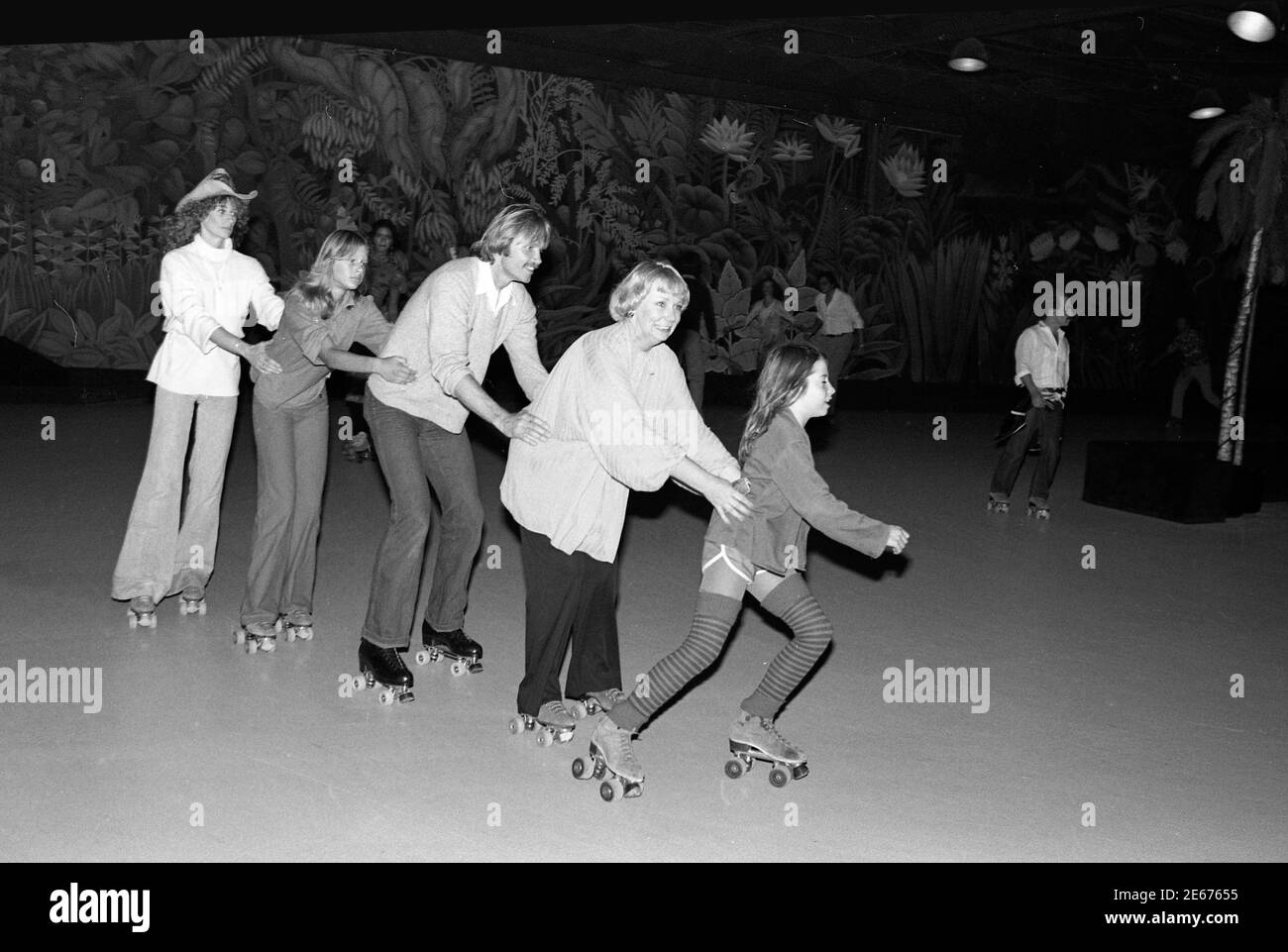 Jon Voigt at Flippers Roller Rink  for event in support of ERA, Los Angeles, OCt. 29, 1978 Stock Photo