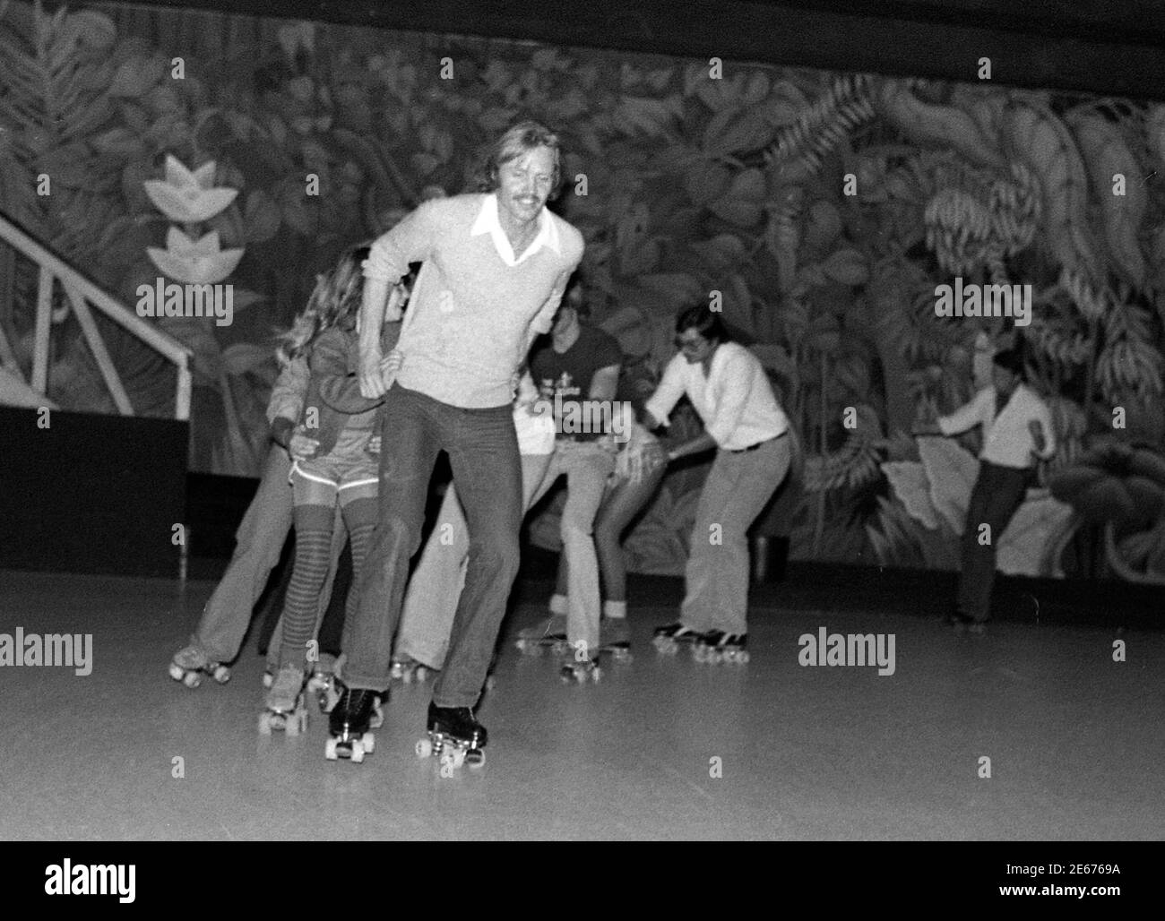 Jon Voigt at Flippers Roller Rink  for event in support of ERA, Los Angeles, OCt. 29, 1978 Stock Photo