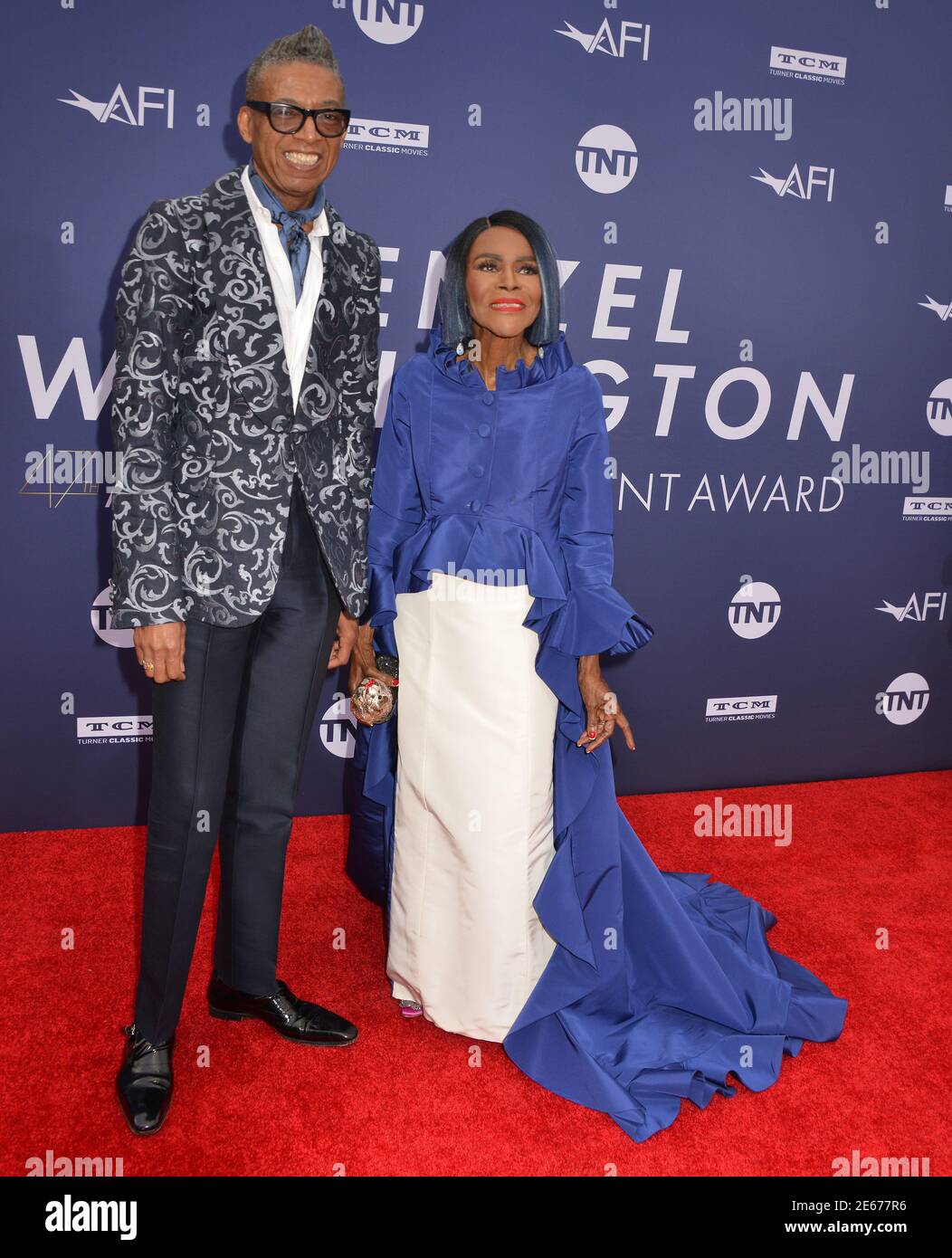 Cicely Tyson, B Michael 104 attends the American Film Institute's 47th Life Achievement Award Gala Tribute To Denzel Washington at Dolby Theatre on June 6, 2019 in Hollywood, California Stock Photo