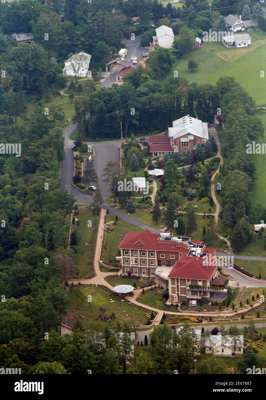 an aerial view of the golden generation worship and retreat center in rural saylorsburg pennsylvania is seen in this picture taken july 9 2013 the private compound is where fethullah gulen an