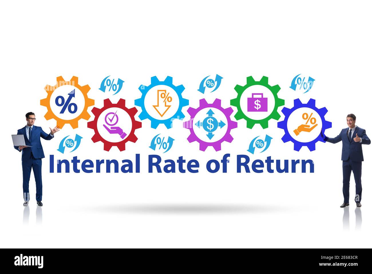 Concept Of IRR Internal Rate Of Return In Evaluation Stock Photo Alamy