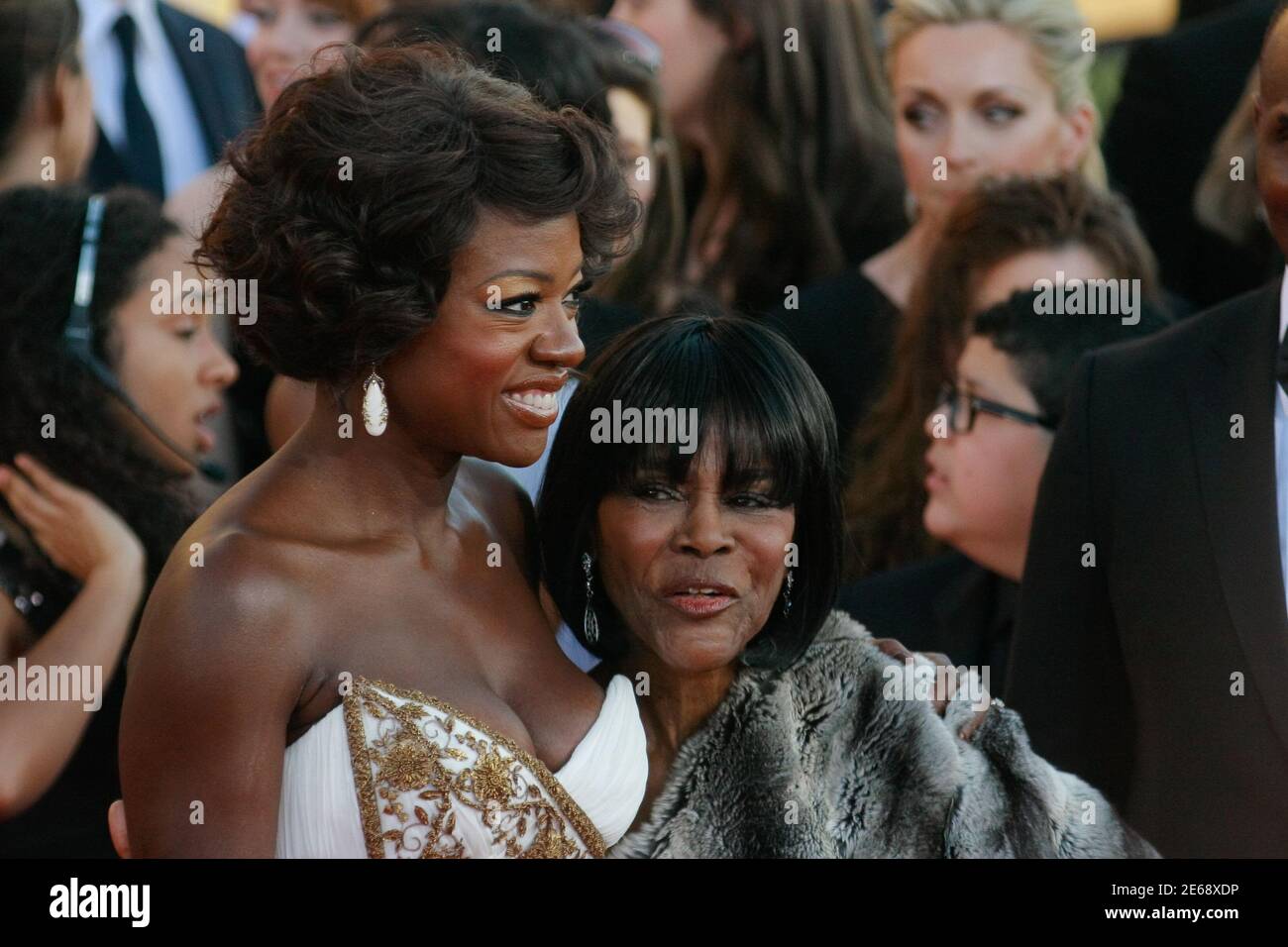 Viola Davis and Cicely Tyson at the 18th Annual Screen Actors Guild Awards. Arrivals held at the Shrine Auditorium in Los Angeles, CA, January 29, 2012. Photo by Joe Martinez / PictureLux Stock Photo