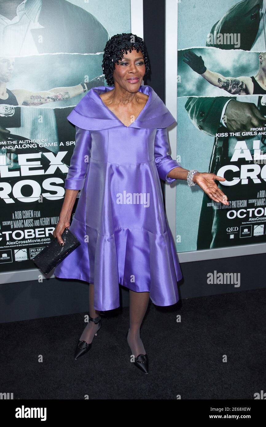 Cicely Tyson arrives at the Los Angeles premiere of 'Alex Cross' held at ArcLight Cinemas Cinerama Dome on October 15, 2012 in Hollywood, California.   (Photo by Eden Ari / PRPP / PictureLux Stock Photo