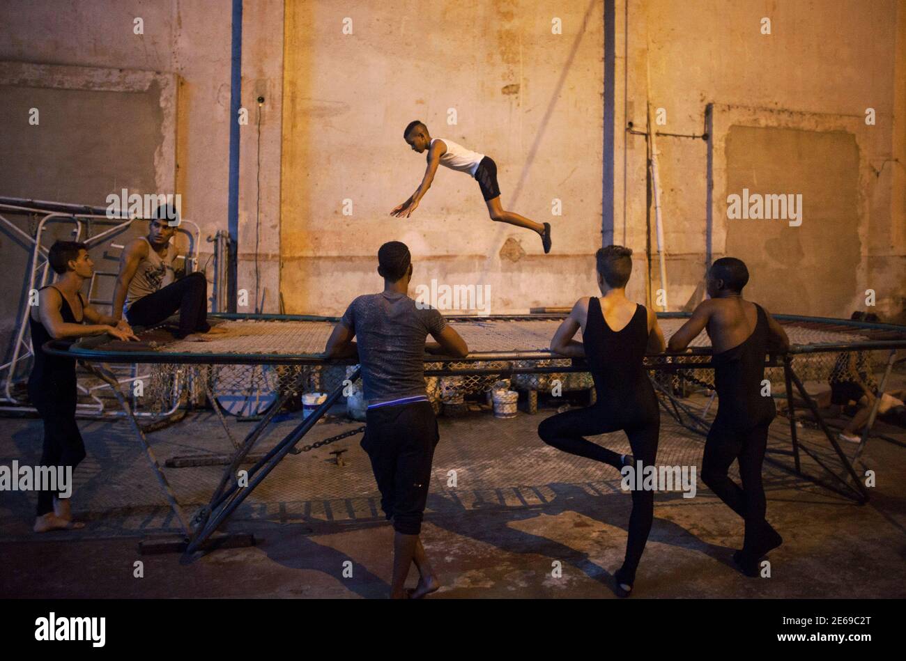 A Child Practises On A Trampoline During A Training Session At A Circus School In Havana October 6 14 Inside An Abandoned Movie Theatre On A Noisy Avenue In A Working Class Section