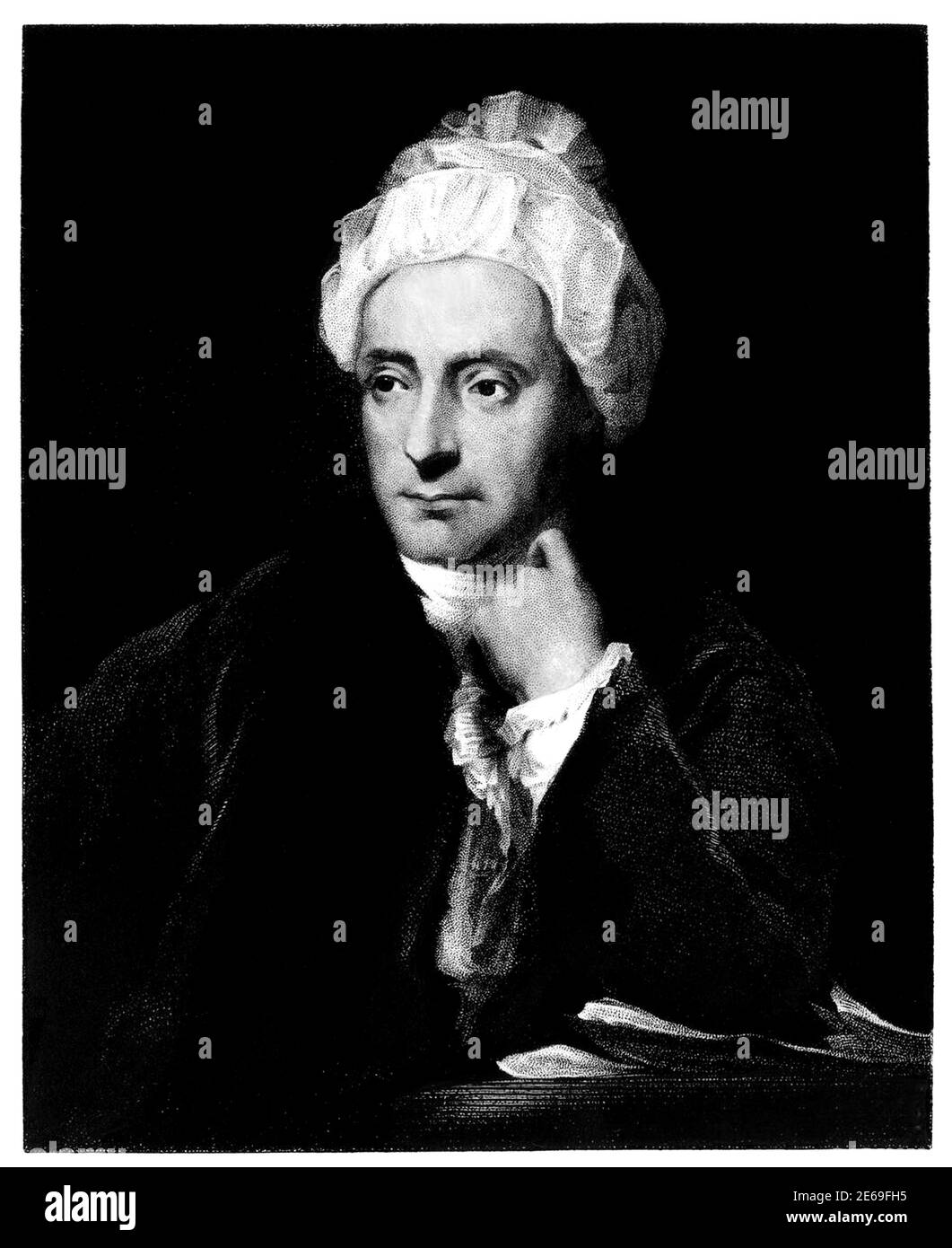 1780 ca, GREAT BRITAIN : The British writer and poet  WILLIAM COWPER ( 1731 - 1800 ). Unknown engraver .- portrait - ritratto  - POETA - POET - POETRY - POESIA - SCRITTORE - WRITER - LETTERATURA - LITERATURE - HISTORY - FOTO STORICHE --- ARCHIVIO GBB Stock Photo