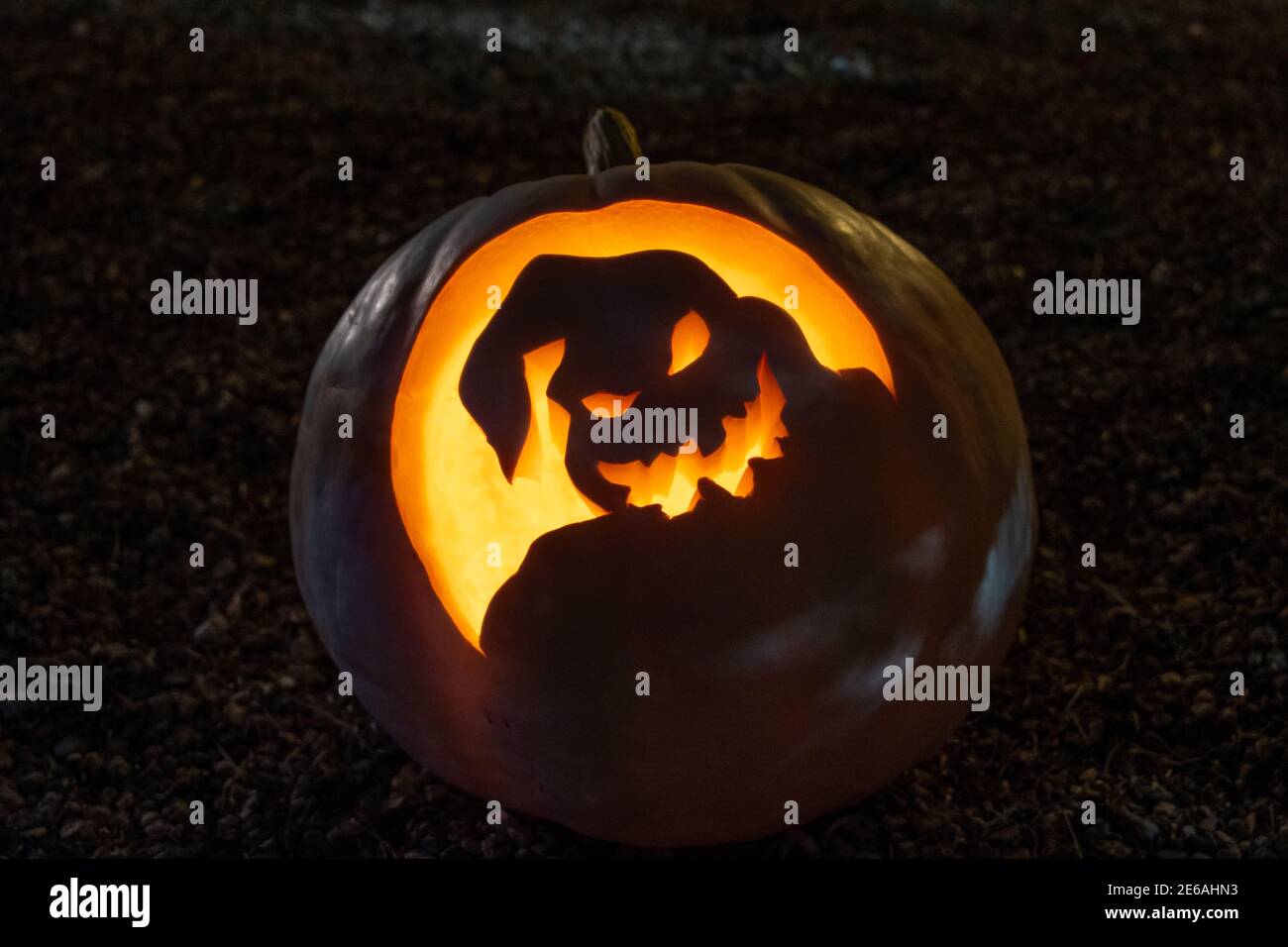 Oogie Boogie Jack O Lantern Carved Pumpkin Stock Photo Alamy oogie-boogie-jack-o-lantern-carved-pumpkin-stock-photo-alamy