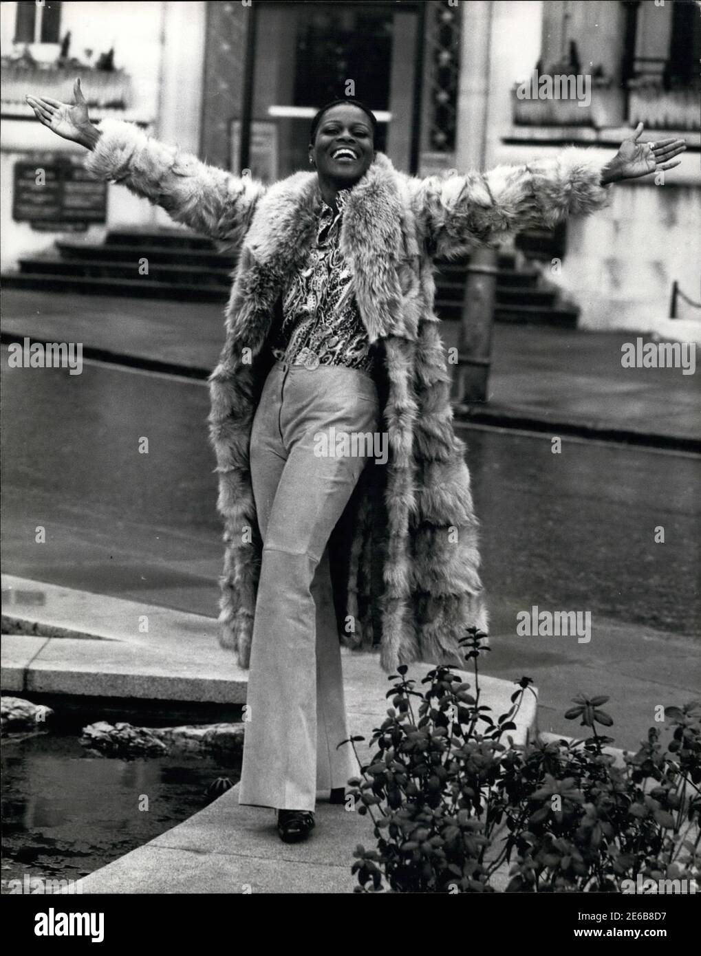 January 28, 2021: Cicely Tyson, an award-winning icon who broke barriers for Black actresses and who gained an Oscar nomination for her role as the sharecropper's wife in 'Sounder,' has died at 96. FILE PHOTO: February 2, 1973, London, England,  United Kingdom: CICELY TYSON pictured during an outing in the West End. Tyson, one of America's most distinguished actresses, who is hotly tipped to win this year's ''Best Actress' Academy Award, for her role in the 20th Century-Fox presentation ''Sounder'', has arrived in London. (Credit Image: © Keystone Press Agency/Keystone USA via ZUMAPRESS.com) Stock Photo