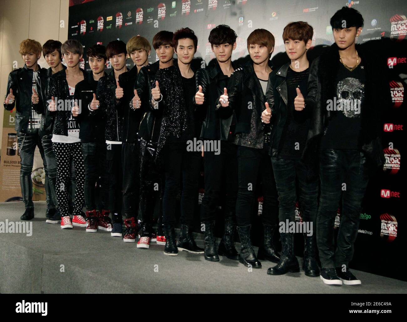 South Korean Pop Groups Exo K And Exo M Consisting Of Members From China And South Korea Attend A News Conference Before The 12 Mnet Asian Music Awards Mama In Hong Kong November 30 South Korean Pop Groups Exo K And Exo M Consisting Of Members From China And South Korea Attend A News Conference Before The 12 Mnet Asian Music Awards Mama In Hong Kong November 30
