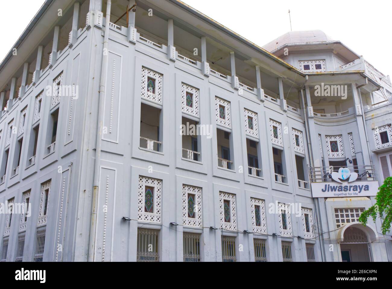 Semarang, Indonesia - January 21, 2021: Old building in Kota Lama (old city) Semarang, central java, indonesia Stock Photo