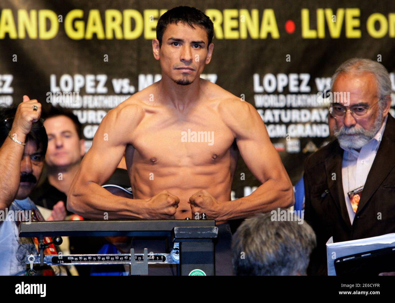 Boxing Fight Poster Juanma Lopez vs Rafael Marquez ~ TECATE BEER 