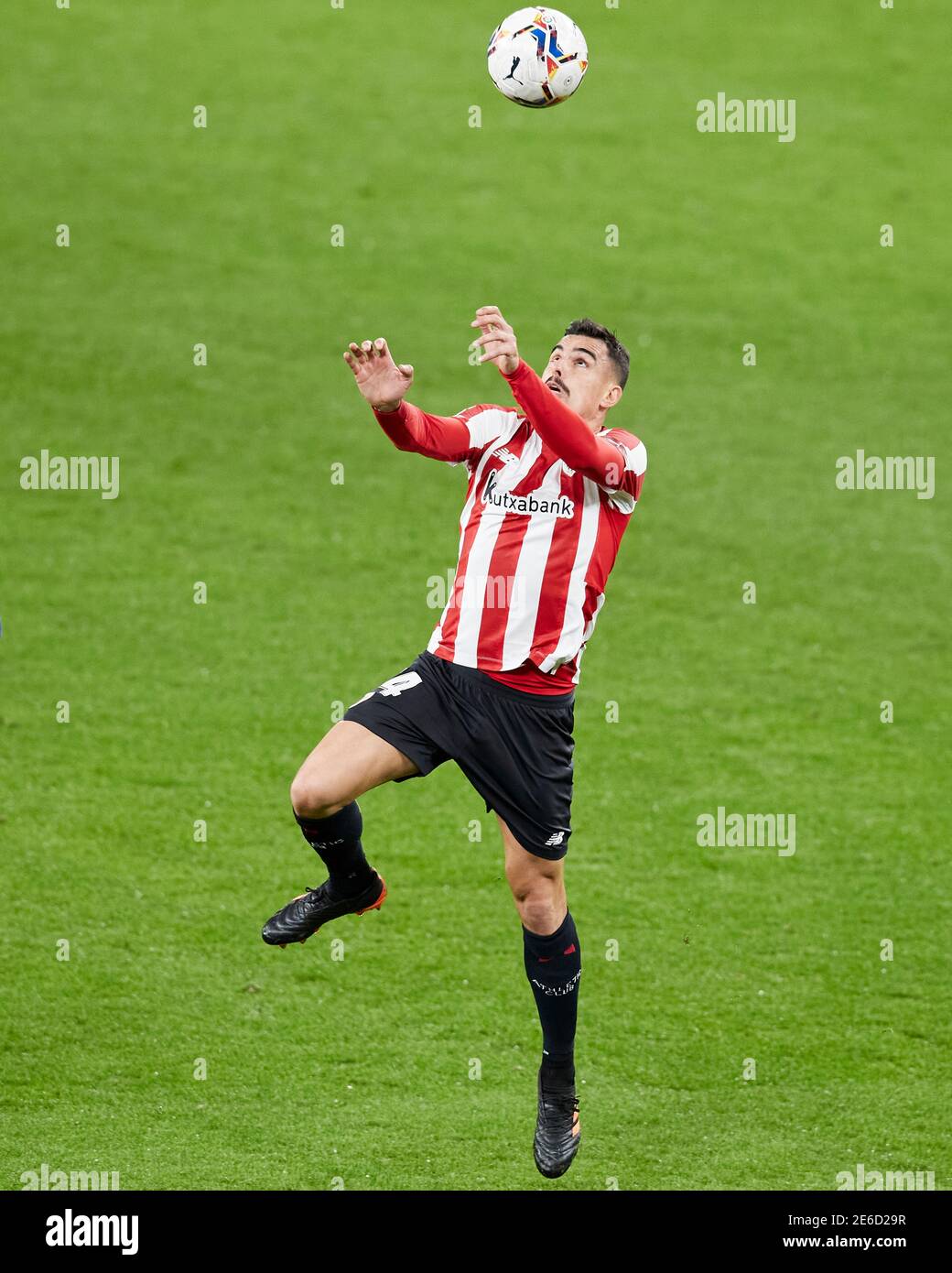 Bilbao, Spain. 25 January, 2021. Dani Garcia of Athletic Club in action during the La Liga match between Athletic Club Bilbao and Getafe FC played at Stock Photo