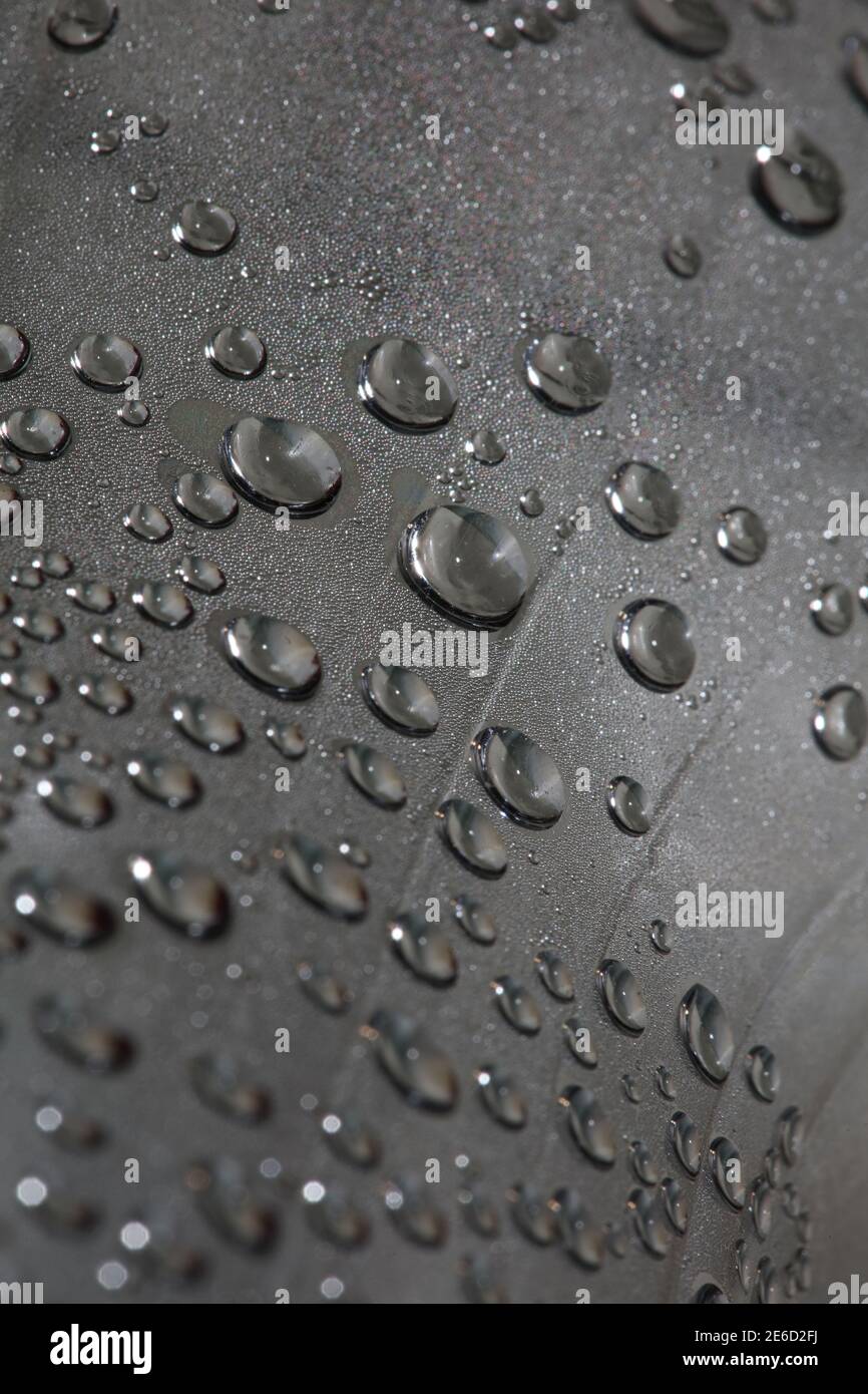 Water droplets in plastic bottle macro background high quality print Stock Photo