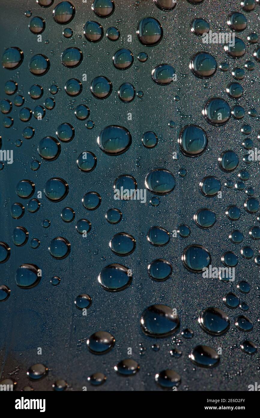 Water droplets in plastic bottle macro background high quality print Stock Photo