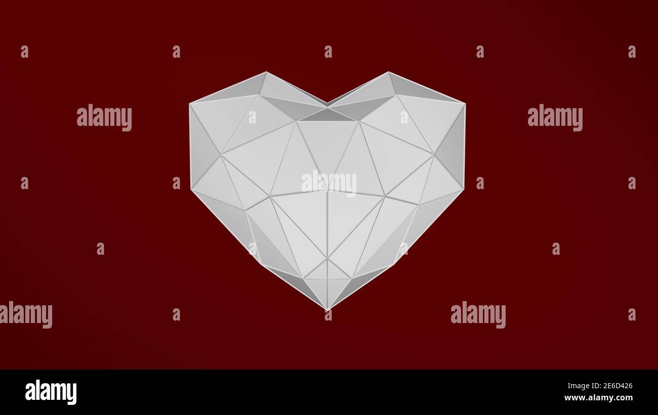 Red Crystal Heart High Resolution Stock Photography and Images - Alamy