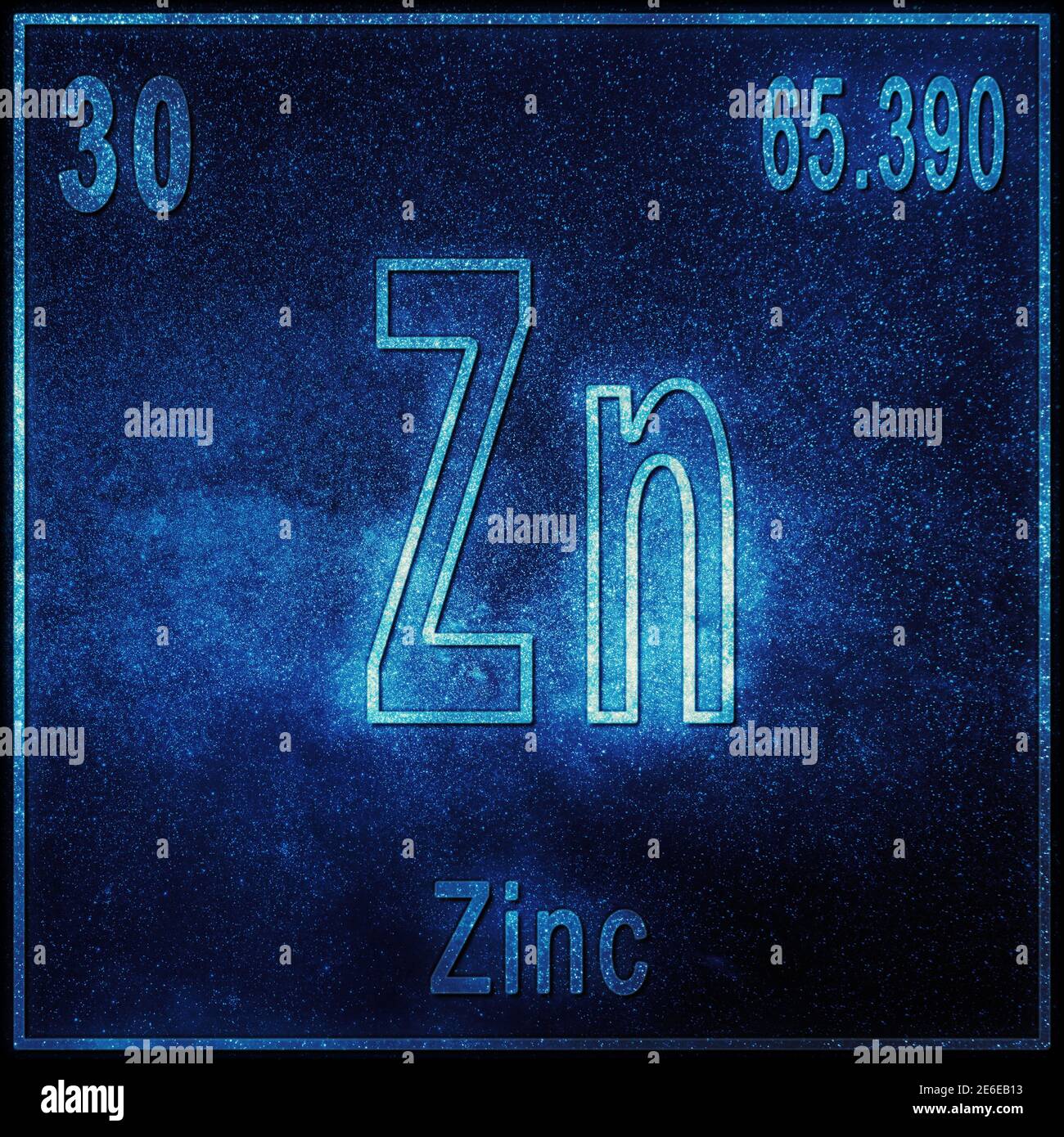 Zinc element atomic mass